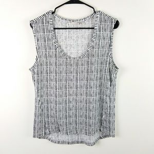 Athleta Breezy Stripe Muscle Tank Top Spring 2018